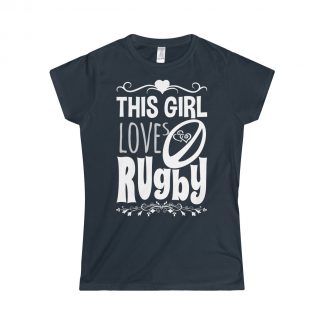 This Girl Loves Rugby - Fitted Tee