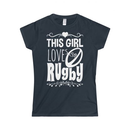 This Girl Loves Rugby - Fitted Tee