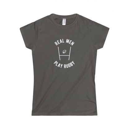 Real Men Play Rugby - Womens Fitted Tee - Image 3