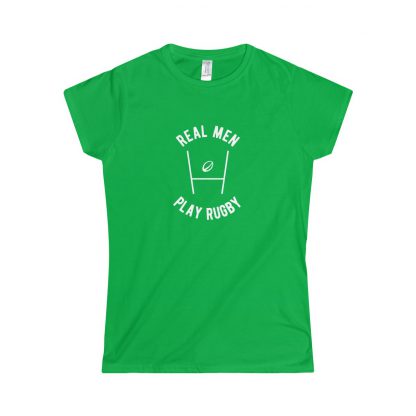 Real Men Play Rugby - Womens Fitted Tee - Image 5
