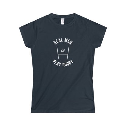 Real Men Play Rugby - Womens Fitted Tee - Image 7