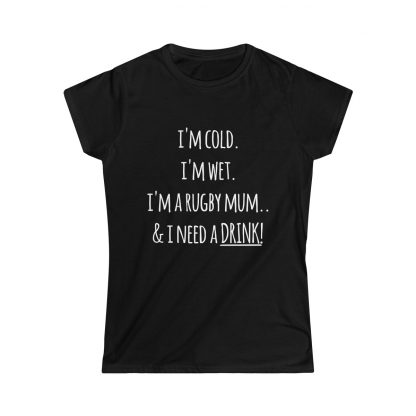 Rugby Mum - Fitted Tee - Image 2