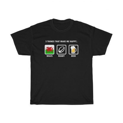 Wales, Rugby, Beer - Unisex Tee - Image 3