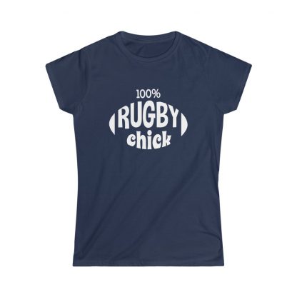 100% Rugby Chick - Fitted Tee - Image 4