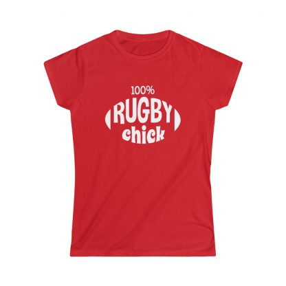 100% Rugby Chick - Fitted Tee - Image 6