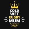 Rugby Mum Hoodie Print