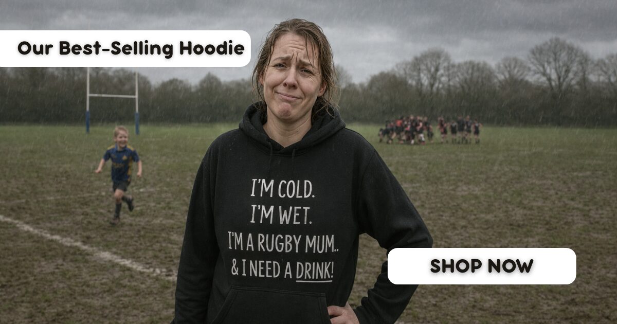 Best Selling Funny Rugby Mum Hoodie