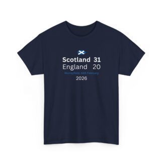 Scotland Calcutta Cup 2026 Score – T-Shirt